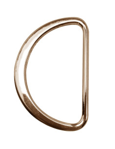 Medio anillo plano soldado 32 mm - Oro claro