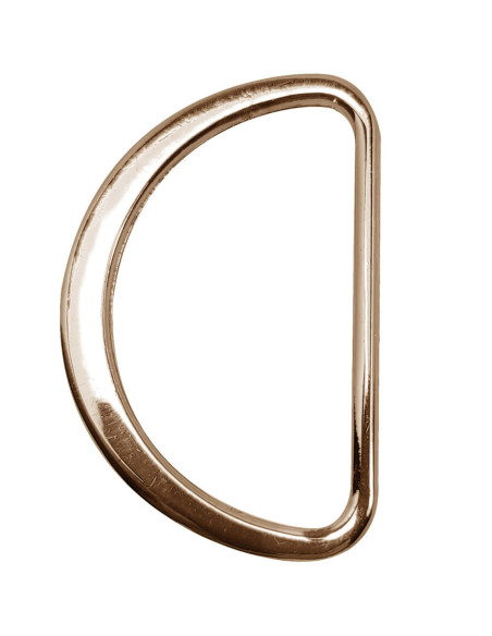 Medio anillo plano soldado 32 mm - Oro claro