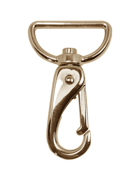 Mosquetón de metal premium - Oro claro 65 x 32 mm