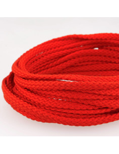 Anorak de cordón plano - Rojo vivo