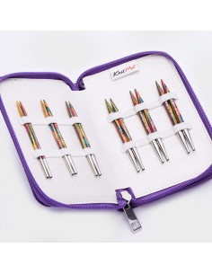 Kit de agujas circulares cortas para tejer KnitPro Deluxe Symfonie Wood 2