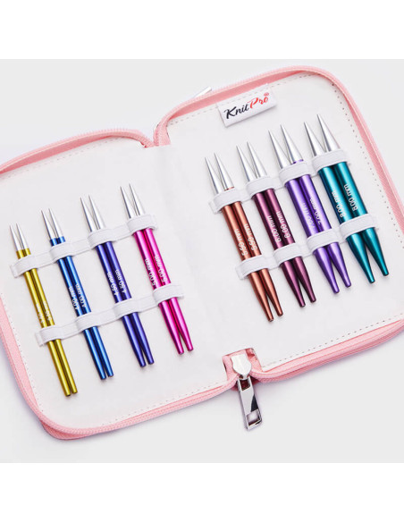 Kit de agujas circulares cortas KnitPro Deluxe Zing
