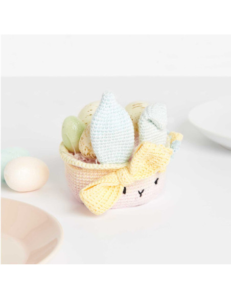 Kit de crochet - Cesta de Pascua pastel
