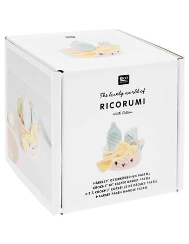 Kit de crochet - Cesta de Pascua pastel