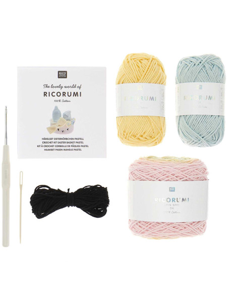 Kit de crochet - Cesta de Pascua pastel