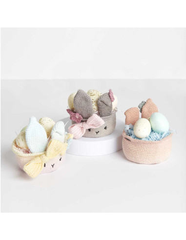 Kit de crochet - Cesta de Pascua beige