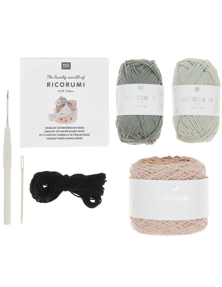 Kit de crochet - Cesta de Pascua beige