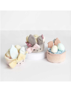 Kit de crochet - Cesta de Pascua gris 2