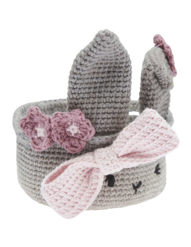 Kit de crochet - Cesta de Pascua gris