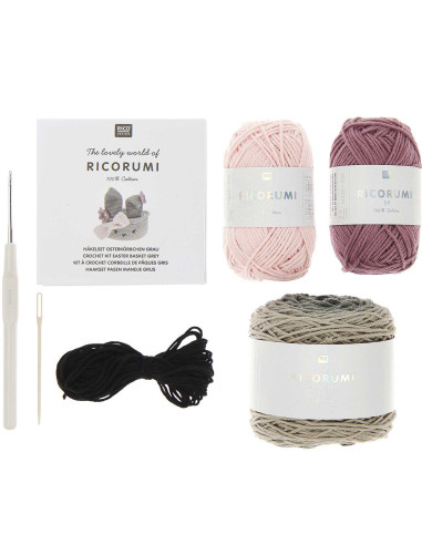 Kit de crochet - Cesta de Pascua gris