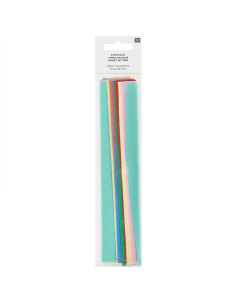 Lote de 10 cupones de tela especial para bordado - Bright 2