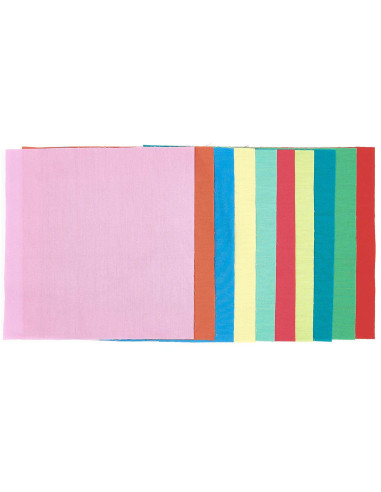 Lote de 10 cupones de tela especial para bordado - Bright