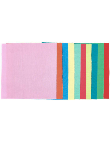 Lote de 10 cupones de tela especial para bordado - Bright