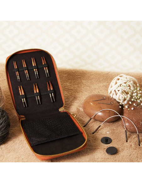 Kit de agujas circulares mini KnitPro Ginger