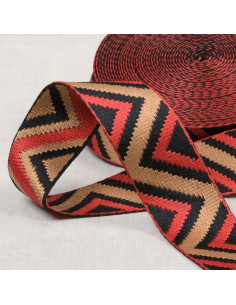 Correa étnica - Rojo multicolor