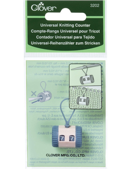 Contador de filas universal para tejer Clover