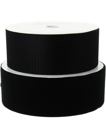 VELCRO® Brand adhesivo negro de 100 mm de ancho rollo de 25 metros
