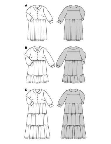 Patrón de vestido - Burda 5802
