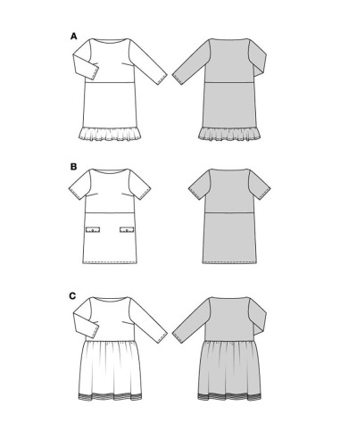 Patrón de vestido - Burda 5804