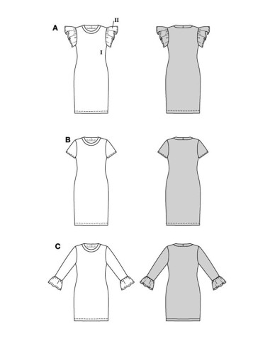 Patrón de vestido - Burda 5805