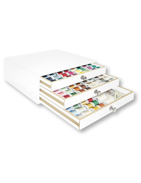Caja de hilos para bordar a máquina Rayon Madeira 200 m