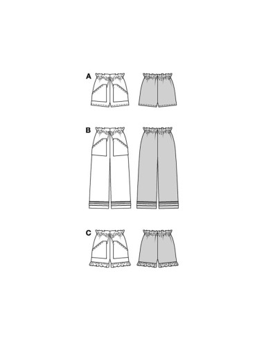 Patrón de pantalón - Burda 5808