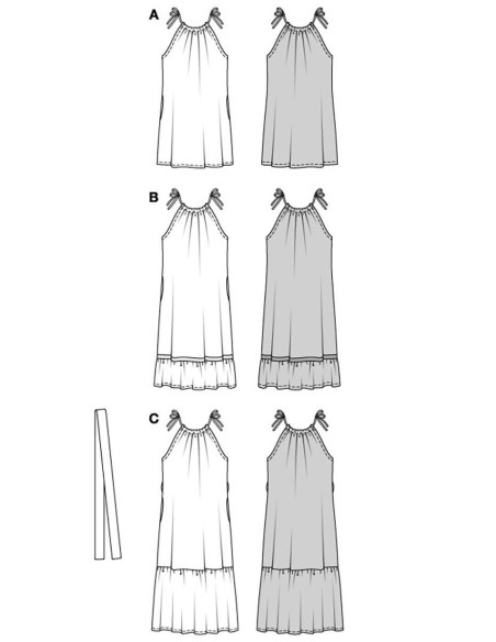 Patrón de vestido - Burda 5810