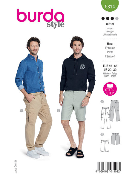 Patrón de pantalón - Burda 5814
