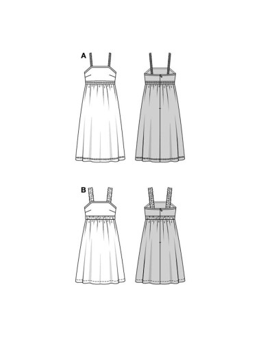 Patrón de vestido - Burda 5821