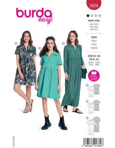 Patrón de vestido - Burda 5829