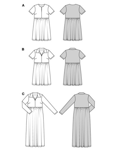 Patrón de vestido - Burda 5829