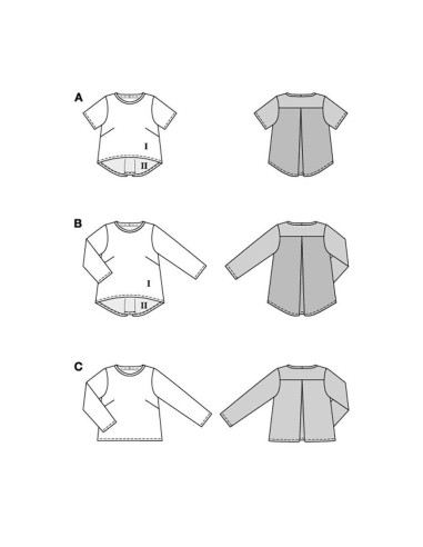Patrón de camiseta - Burda 5831