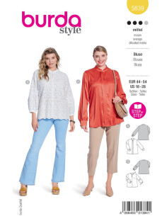 Patrón de blusa - Burda 5839