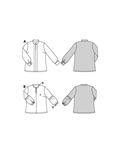 Patrón de blusa - Burda 5839