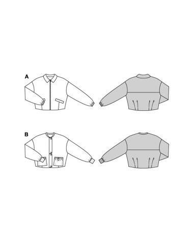 Patrón de chaqueta - Burda 5846