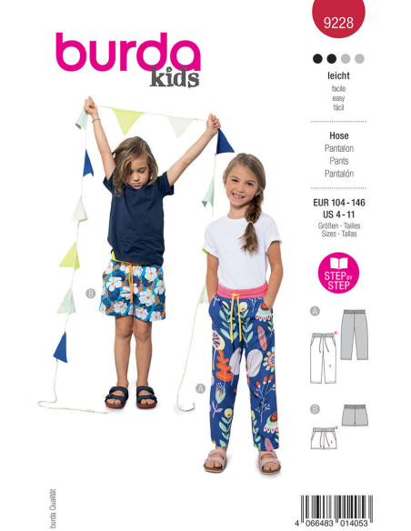 Patrón de pantalón - Burda 9228