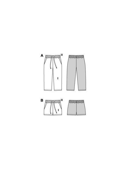 Patrón de pantalón - Burda 9228