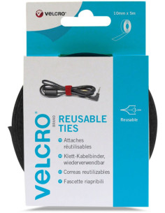 VELCRO® ONE-WRAP® Correas de sujeción 10mm x 5M negro