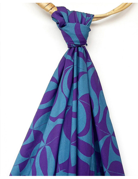 Tejido de sarga de viscosa Purple retro - My Dress Made