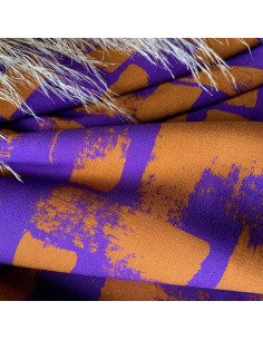 Tejido sarga de viscosa Purple rain - My Dress Made
