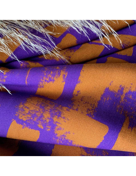 Tejido sarga de viscosa Purple rain - My Dress Made
