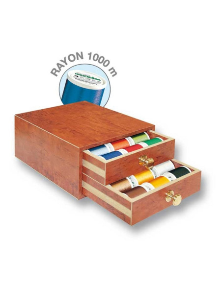 Mini estuche de hilos para bordar a máquina Rayon Madeira 1000 m
