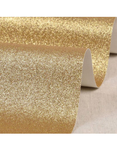 Cupón de purpurina 50 x 70 cm - Oro claro