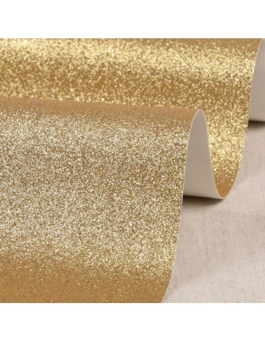 Cupón de purpurina 50 x 70 cm - Oro claro