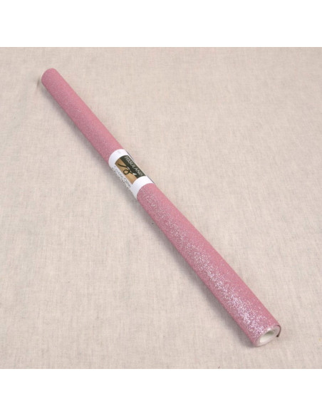 Cupón de purpurina 50 x 70 cm - Rosa