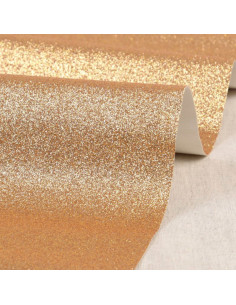Cupón de purpurina 50 x 70 cm - Oro oscuro