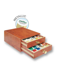 Mini estuche de hilos para bordar Metallic Madeira 200 m