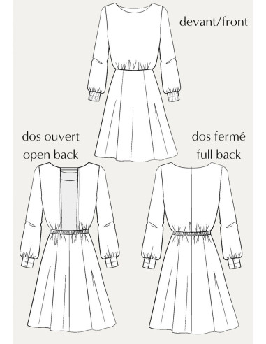 Patrón de vestido Primrose - Maison Fauve