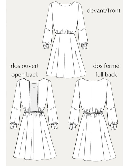 Patrón de vestido Primrose - Maison Fauve