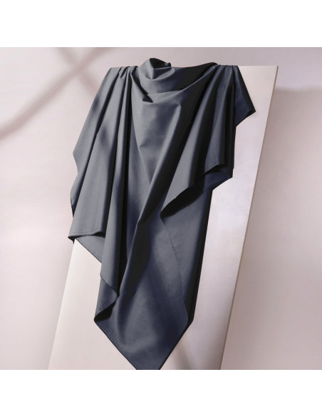 Tejido gabardina de algodón light Deep Charcoal - Atelier Brunette